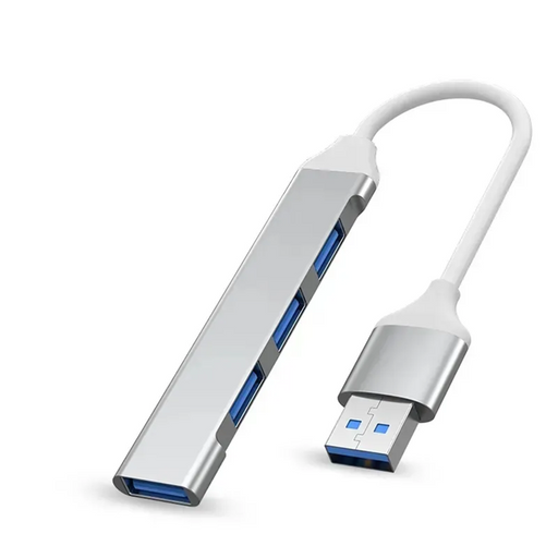 4-in1 USB Hub Docking Station - Silver