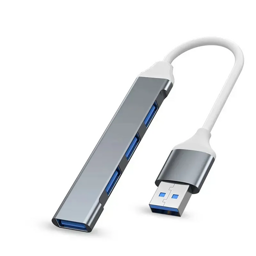 4-in1 USB Hub Docking Station - Grey