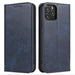 Flip Leather Case Wallet for iPhone 14 - Blue