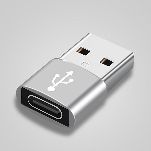 USB Type C Female to USB Type A Male 3.0 Adapter Convertor Connector  Silver