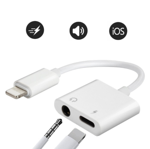 2-in-1 iPhone to AUX Headphone and Charger Splitter